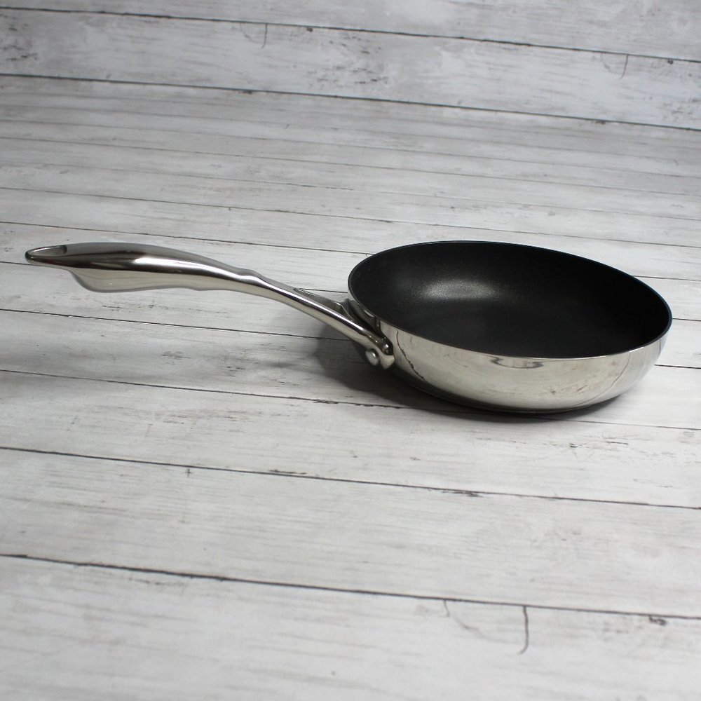 NEW Tupperware Chef Series Non Stick 8" Open Fry Pan Stainless Steel